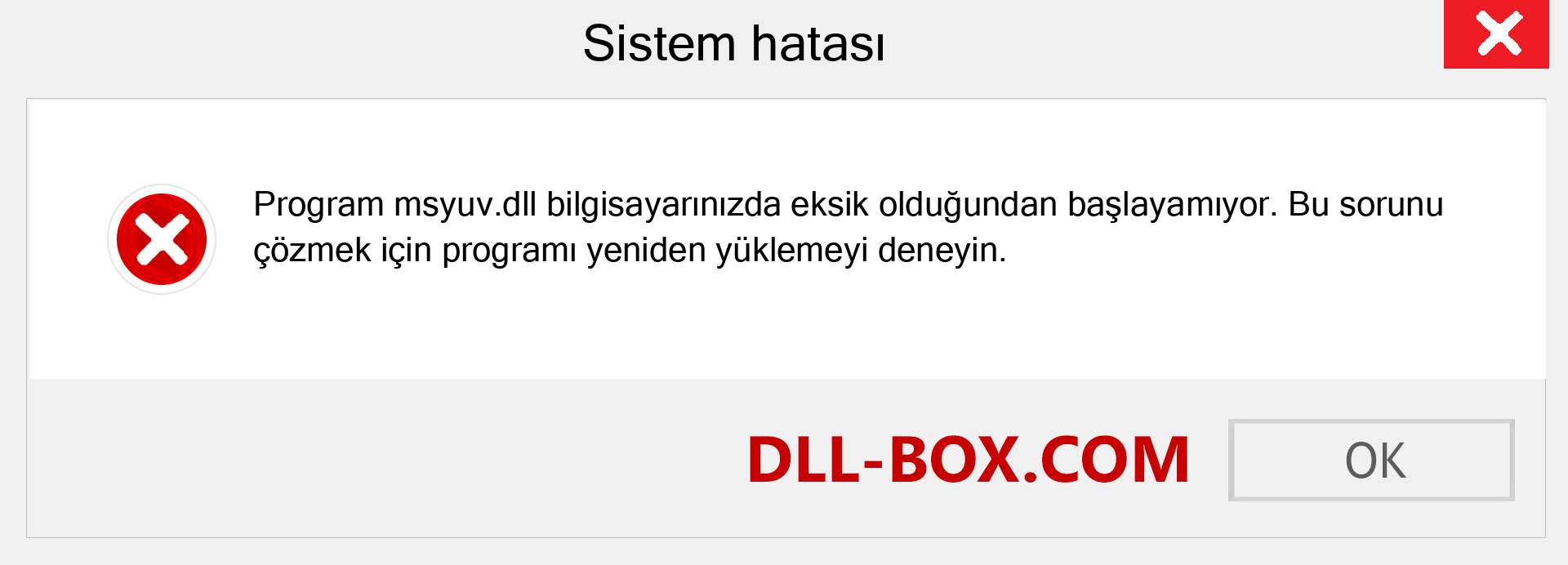 msyuv.dll dosyası eksik mi? Windows 7, 8, 10 için İndirin - Windows'ta msyuv dll Eksik Hatasını Düzeltin, fotoğraflar, resimler